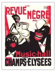 JLa Revue Negre - Champs-Elys�es Paris France - Vintage French Music Poster 1925 - Picture 1 of 25