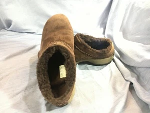 Zapatos de gamuza marrón sin cordones para niñas talla 9,5  - Imagen 1 de 5
