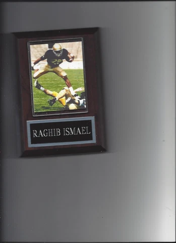 RAGHIB ISMAEL PLAQUE NOTRE DAME FIGHTING IRISH NCAA Cover