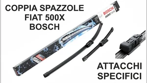 KIT SPAZZOLE TERGICRISTALLI ANTERIORI BOSCH PER FIAT 500X CON ATTACCHI SPECIFICI - Bild 1 von 10