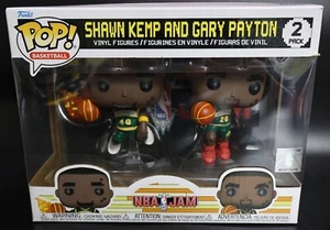 Funko Pop! Basketball: Shawn Kemp & Gary Payton Vinyl Figures, 2 Pack - Picture 1 of 7