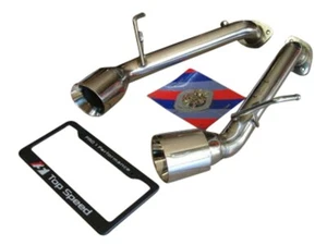 Fit Nissan 370Z + Nismo Infiniti G37 Q60 Coupe Top Speed Pro-1 Axleback Exhaust - Picture 1 of 5