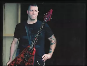 Jeff Waters Annihilation II Signature Epiphone Flying V guitarra pin-up foto - Imagen 1 de 3