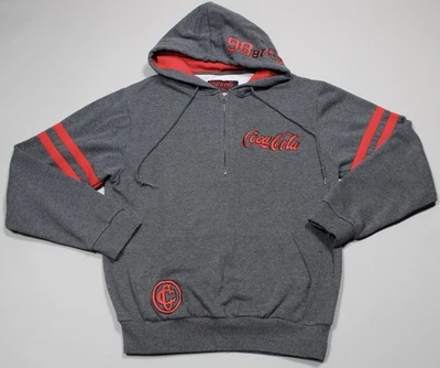 Sudadera con Capucha Coca-Cola Para Hombre Mediana Pullover Sudadera EST 1886 Vintage Años 90 Retro Foto 1 de 4