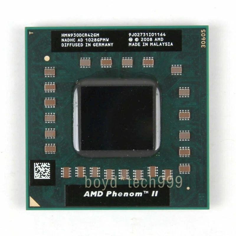 AMD Phenom II N930 CPU Quad-Core 2.0 GHz 2M 1800 MHz Socket S1 Processor - Image 1 of 1