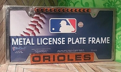 Baltimore Orioles MLB Chrome License Plate Frame Wincraft - Image 1 of 4