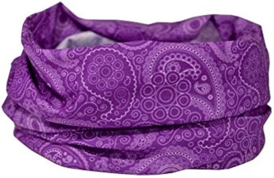 LILA PAISLEY RUFFNEK Bufanda Unisex Gorro Multifuncional, Morado, Talla Única - Imagen 1 de 4