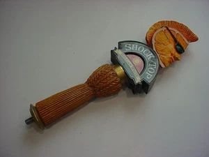 nice shape SHOCK TOP BELGIAN WHITE Wheat Ale beer tap handle 12" - Picture 1 of 9