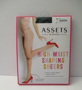 ASSETS by Spanx Mujer Cintura Alta Modelador Transparente Negro Talla 1 - Imagen 1 de 3
