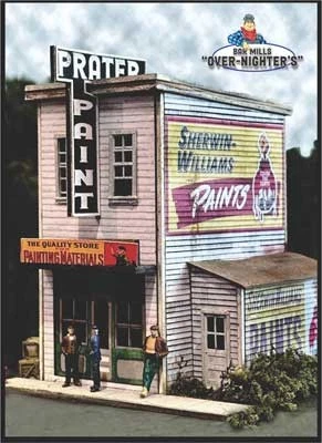 Bar Mills 5064 O Scale Prater Paint Laser-Cut Wood Kit