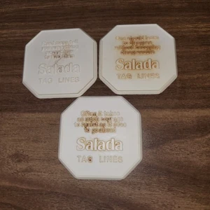 Salada Tee Werbung Untersetzer 3er Set Kunststoff - Bild 1 von 2