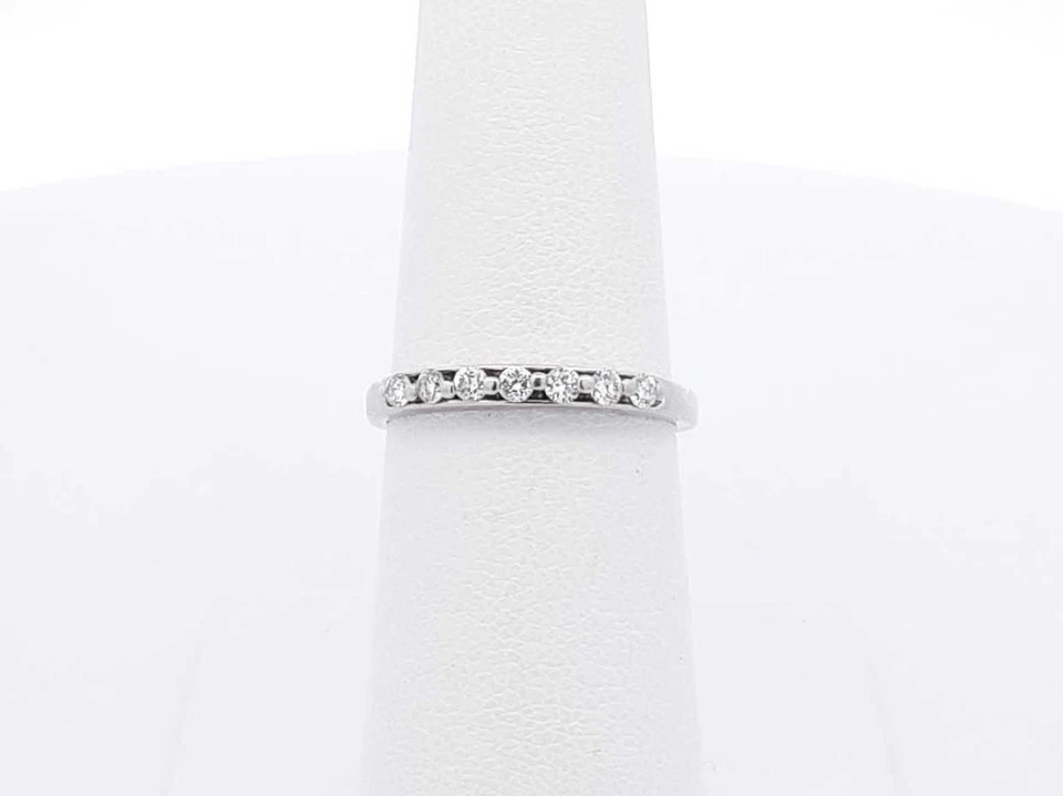 0.42 Cttw Diamond & 14k Gold Anniversary Ring 2.1 Grams Size 6.75 Fw0825lozdu - Image 1 of 4