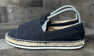 Skechers Damengröße 8,5 schwarze bequeme Espadrille-Slipper flache Schuhe - Bild 1 von 7