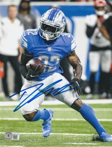 D'ANDRE SWIFT DETROIT LIONS  BECKETT AUTHENTICATED  ACTION SIGNED 8x10 - Picture 1 of 1