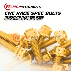 Gold CNC Crankcase Clutch Cover Engine Bolt Set For Honda CB1100 SF X11 99-2007 - Picture 1 of 7