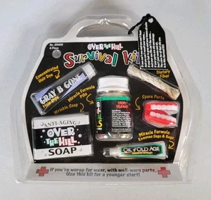 Over The Hill Survival Kit Party Gag Gift Novelty 6 Pieces Old Age Joke New - Picture 1 of 7