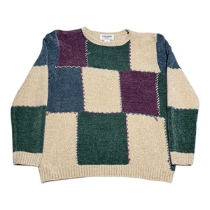Vintage Alfred Dunner Colorblock Multicolor Acrylic Soft Sweater Women's PS - Picture 1 of 10