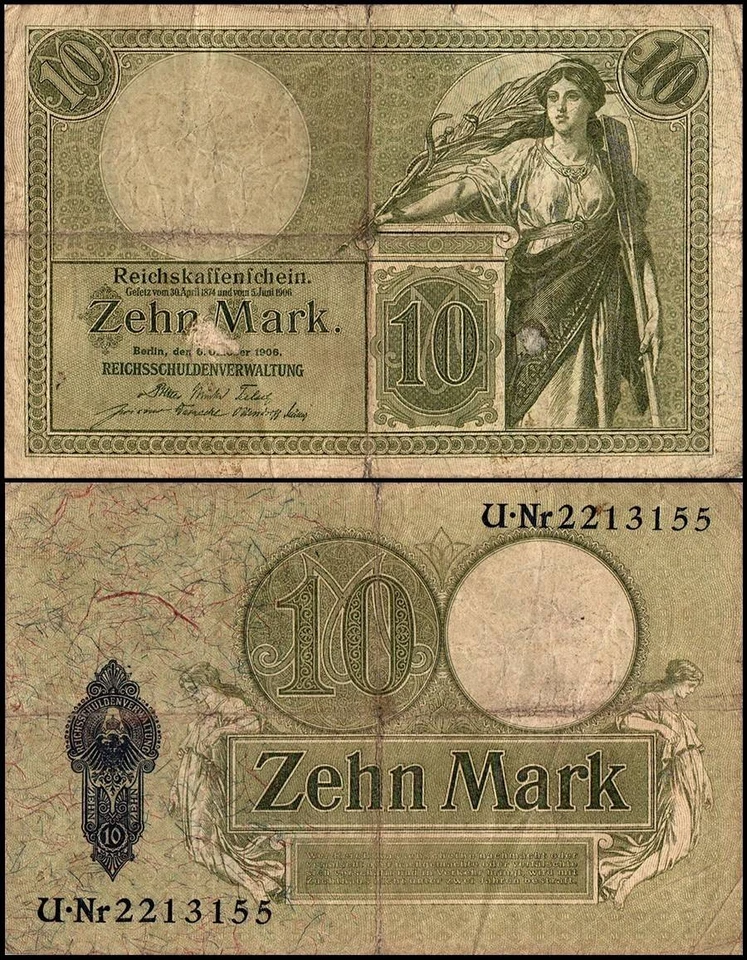 Germany 10 Mark, 1906, P-9, Used - Image 1 of 1