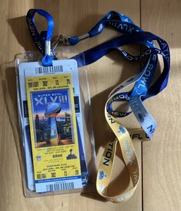 2014 Super Bowl 48 XLVIII Ticket mit Schlüsselband Broncos Seahawks mit Extras - Bild 1 von 6