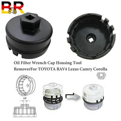 For TOYOTA RAV4 Lexus Camry Corolla Oil Filter Wrench Cap Housing Tool Remover