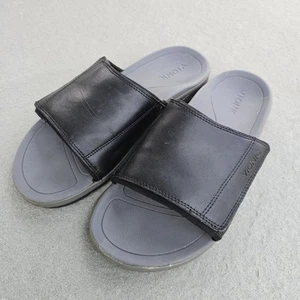 Vionic Men's Canoe Stanley Slip On Slide Sandels Sz 10 Ortho Heel Tech. Black - Picture 1 of 8