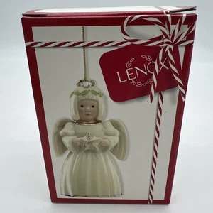 Lenox Holiday Cheer Angel Ornament 3.5" Ivory/Gold NIB - Picture 1 of 10