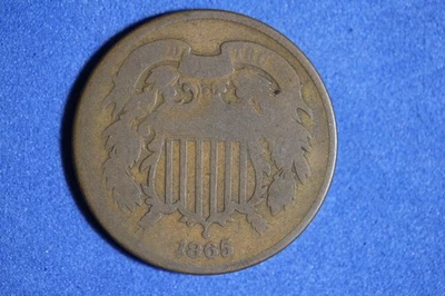 Estate Find 1865 - Shield Two Cents!!!  #K57648 - Image 1 of 2