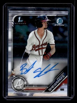 2019 Bowman Draft #CDA-BSH Braden Shewmake Chrome Draft Pick Autographs - Image 1 of 2