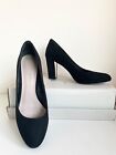 CARVELA BLACK FAUX SUEDE GOLD LINED HEEL OCCASION SHOES SIZE 6/39