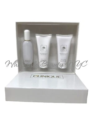 Clinique Aromatics in White Essentials 3 Pcs Set - EDP, Body Lotion, Body Wash- - Image 1 of 4