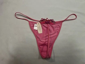 Rare mutandine Victoria Secret rosa grandi "Cupcakes" perizoma perizoma perizoma nuove con etichette - Foto 1 di 3