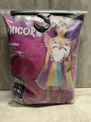 Новый Spooktacular творения единорог костюм девочек Sz средний платье обруч для волос крылья - Изображение 1 из 4