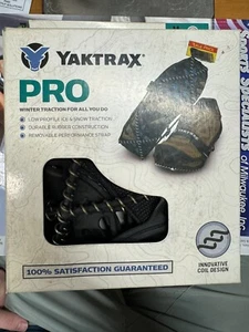 Yaktak Pro Winter Snow and Ice Traction Cleats, Steel Coil Black CHOOSE SIZE - Picture 1 of 2