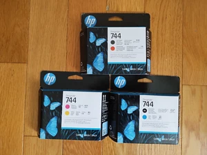 2023-24 GENUINE SET HP 744 PRINTHEAD DESIGNJET Z2600 Z5600 F9J86A F9J87A F9J88A - Afbeelding 1 van 1
