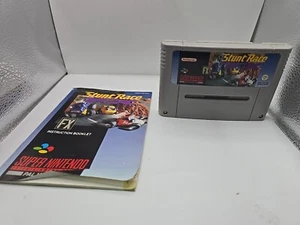 Stunt Race FX SNES Super Nintendo cartuccia e manuale PAL - Foto 1 di 2