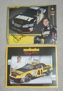 JOE NEMECHECK AUTOGRAPHED ARMY/MEINEKE 2-8X10 PHOTOS - Picture 1 of 2
