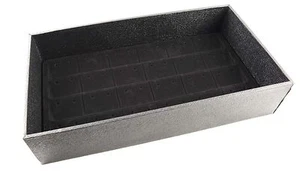 Large Black Jewellery Display Storage Tray 3 Inch Deep & Choice of Black Insert - Picture 1 of 13
