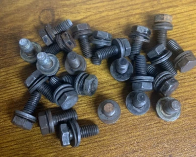 OEM BMW E10 2002 2002tii Engine Oil Pan 6mm x 16mm (21 pcs) Captive Washers - Image 1 of 3