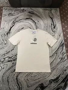 Adidas Training Supply Short Sleeve T-shirt Wonder White BNWT Size Medium IS0234 - Picture 1 of 13
