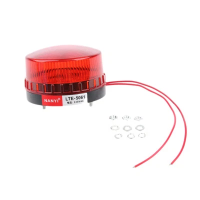 MARKENLOS Arbeitsschutz Warnblitzleuchte Lampe Licht ABS Wasserdicht AC220V Rot