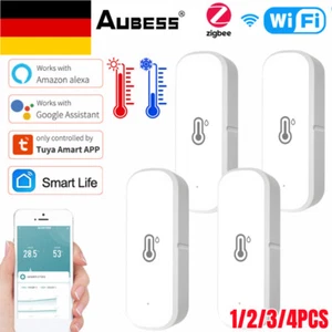 NEU Tuya Smart Wifi/ZigBee Temperature Humidity Sensor Monitor for Alexa Google - Bild 1 von 13