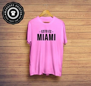 T Shirt Esto Es Miami Messi Soccer Supporter Tee - Picture 1 of 2