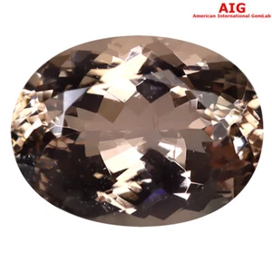 5.11 ct AIG Certified Good-looking Oval (13 x 10 mm) Orange Pink Morganite - Bild 1 von 2