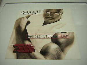 SHAQUILLE O'NEIL PROMO FLAT 1996 VINTAGE YOU CAN'T STOP THE REIGN 12X12