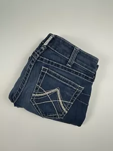 Pantalones de mezclilla Ariat WMNS TALLA 29s REALES rectos relajados corte boot lavado medio - Imagen 1 de 10