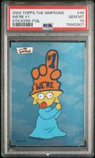 2002 Topps Simpsons Stickers-Foil We're #1 #48 POP 1 - PSA 10