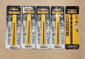 Lotto di 5 punte per trapano DeWalt NUOVE 9/64" e /4" - Foto 1 di 1