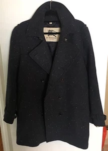 Herren Burberry London schwerer TWEED Pfauenjacke Mantel Mantel 40R - Bild 1 von 12
