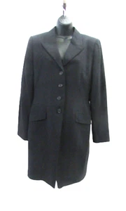 Linda Allard Ellen Tracy Women Black 100% Wool Single Breasted Blazer Size 6 - Picture 1 of 3