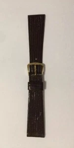 BAND IT, Brown Genuine Lizard Watchband, 20mm, 8” - Picture 1 of 4